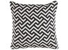 Set of 2 Cotton Cushions Geometric Pattern 45 x 45 cm Black and White SALIZAR_802259