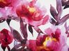 Sada 2 zahradních polštářů s květinovým vzorem 45 x 45 cm bílé/růžové LANROSSO_881437