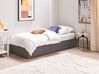 Łóżko z pojemnikiem tapicerowane 90 x 200 cm szare DINAN_721365
