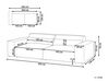2 Seater Modular Boucle Sofa White HELLNAR_911216