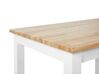 Zestaw do jadalni stół i 2 krzesła drewniany jasny z białym BATTERSBY_786091