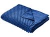 Capa de cobertor pesado em tecido azul marinho 150 x 200 cm CALLISTO_891871