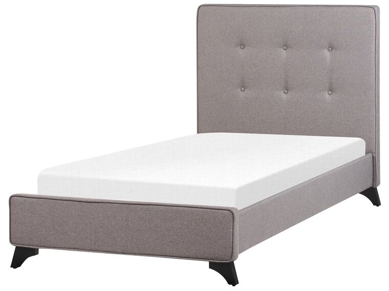 Čalouněná postel 90 x 200 cm šedá AMBASSADOR_871029