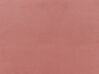 Letto con rete a doghe velluto rosa pesca e oro 160 x 200 cm CHALEIX_844533