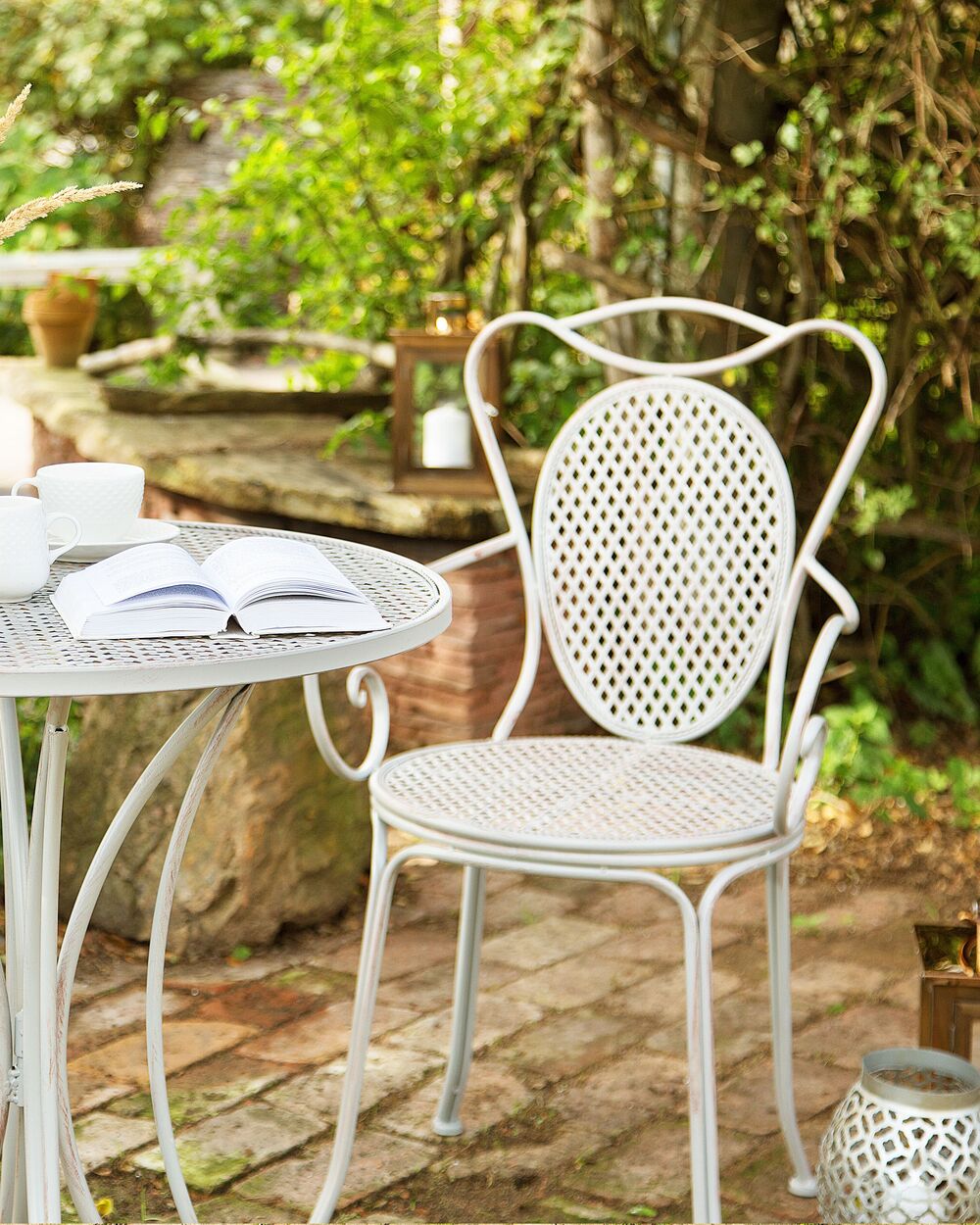 Set of 2 Metal Garden Chairs Grey CILENTO | Beliani.es