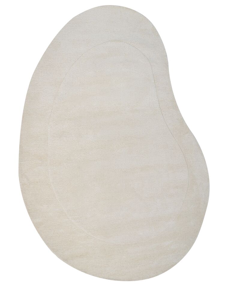 Tappeto viscosa beige 160 x 230 cm MASSO_904724