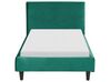Housse de cadre de lit simple en velours vert foncé 90 x 200 cm pour les lits FITOU_875493