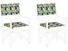 Set de 2 toiles de rechange pour chaises avec motif taches multicolore CINE_819478