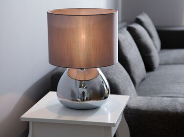 Table Lamp 41 cm Silver and Grey RONAVA