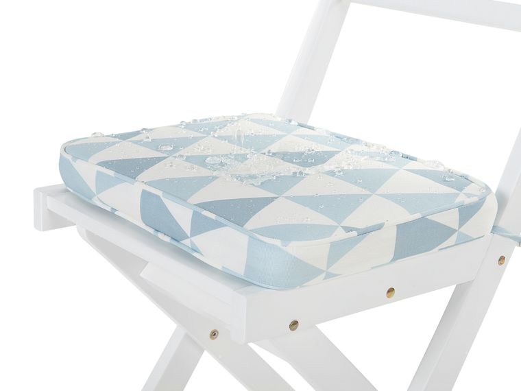 Lot De 2 Coussins D'assise Pliables Extérieur – Tissu Oxford 600D Imperméable – Pour Camping, Pique-nique, Sport (31x32 Cm) - 1