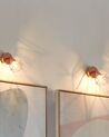 Conjunto de 2 lámparas de pared cobrizas ERMA_771944