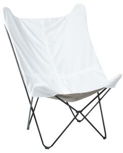 Nojatuoli sametti valkoinen NYBRO