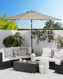 Aurinkovarjo ruskeanharmaa ⌀ 270 cm VARESE Aurinkovarjo ruskeanharmaa ⌀ 270 cm VARESE