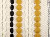 Conjunto de 2 cojines de algodón beige claro/amarillo/negro 40 x 60 cm ARDISIA_840395