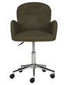Boucle Desk Chair Green PRIDDY_896673