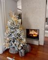 Zasněžený vánoční stromeček 120 cm bílý FORAKER_845772