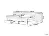 Drevená rozkladacia posteľ s úložným priestorom 90/180x200 cm sivá CAHORS_786154