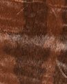 Koberec z umělé hovězí kůže 150 x 200 cm bílý / hnědý BOGONG_820291