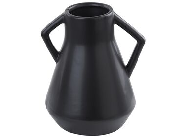 Blomvas keramik 30 cm svart FERMI