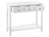 3 Drawer Console Table White GALVA_848848
