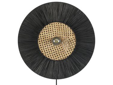 Lampa ścienna papierowa ⌀ 50 cm czarna YAAPI