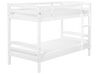 Łóżko piętrowe z szufladami drewniane 90 x 200 cm białe REGAT_797150