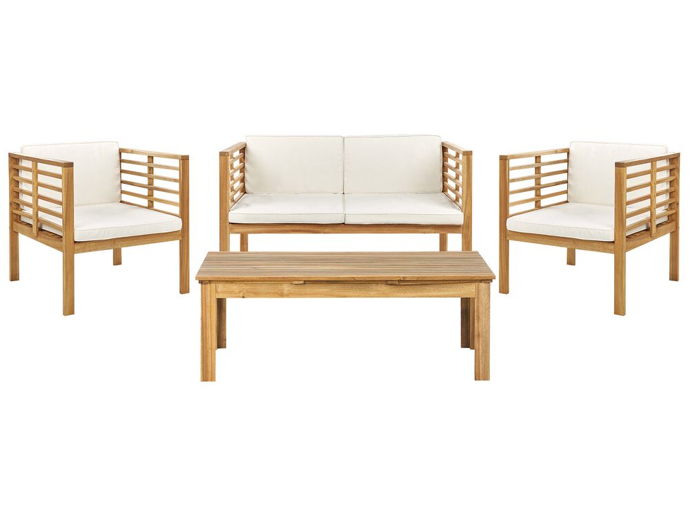 Sofa set with online wooden armrest