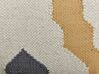Puf de lana beige claro/amarillo/gris 56 x 56 cm ZEUGMA_826652