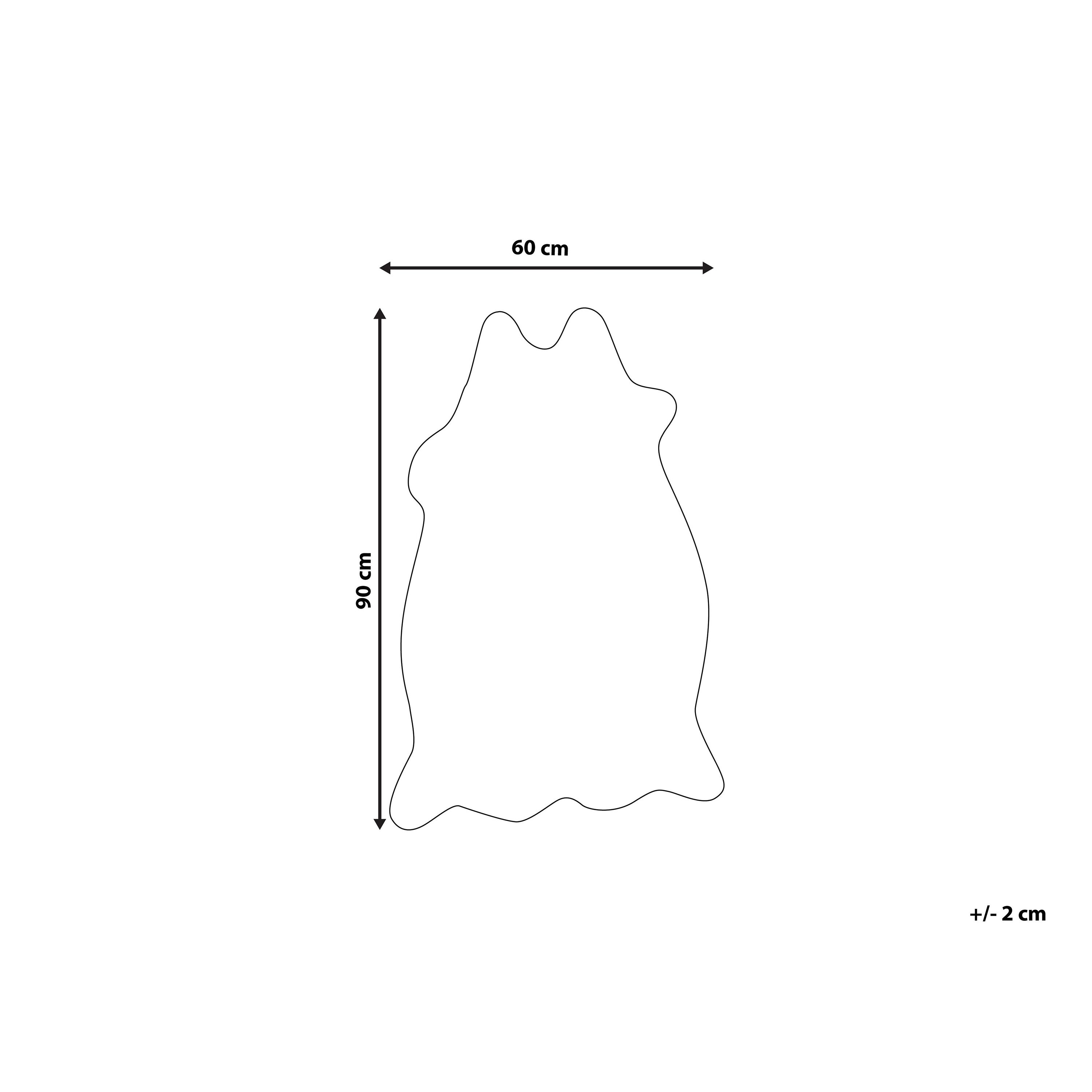 Dywan ekoskóra brązowy 60 x 90 cm NAMBUNG