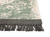 Viskózový koberec 160 x 230 cm zelená/béžová/čierna AKARSU_837037