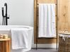 Lot de 2 serviettes de bain en coton blanc MITIARO_841704