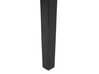 Eettafel uitschuifbaar rubberhout lichtbruin/zwart 120/150 x 80 cm HOUSTON_785794