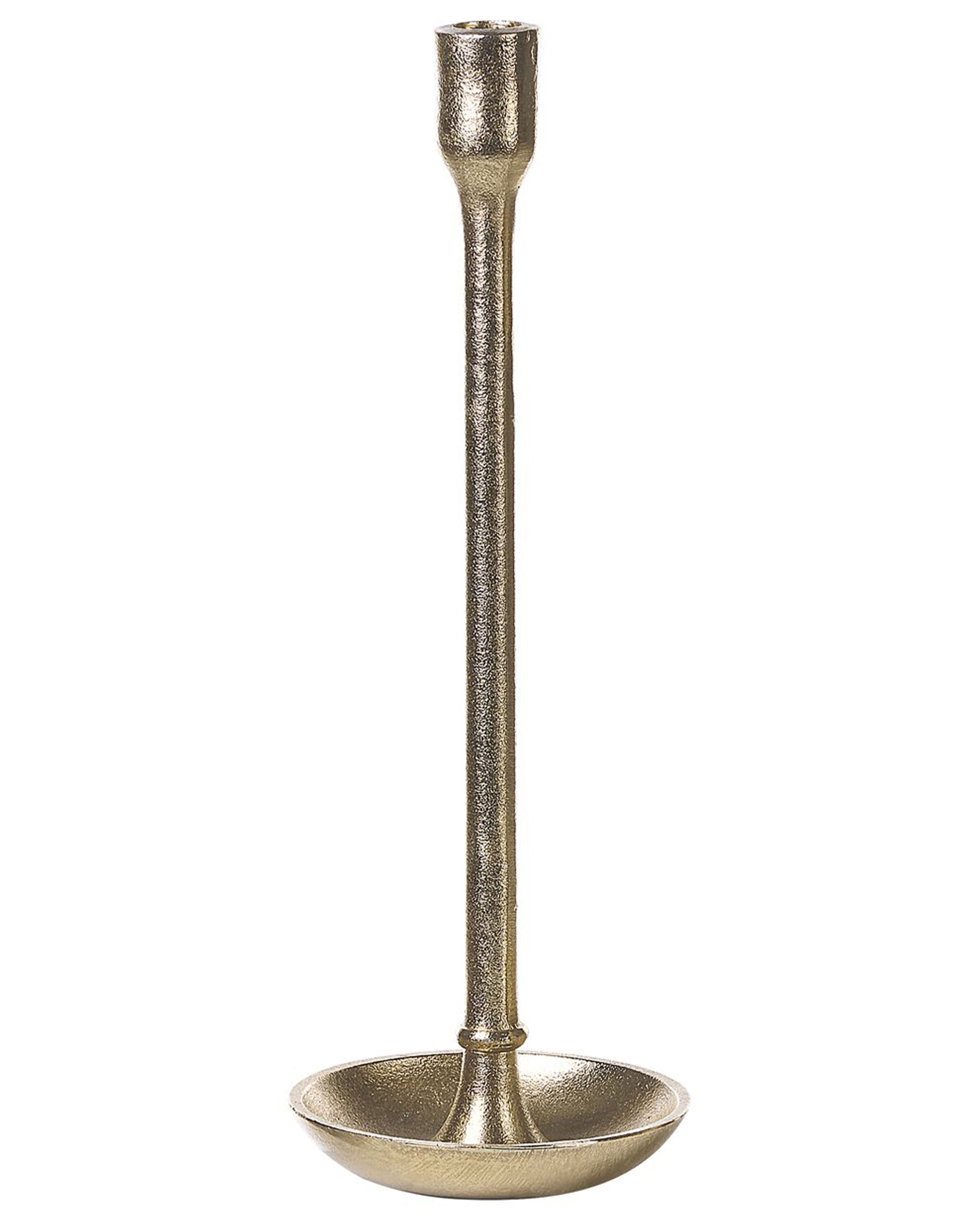 Set of 3 Candlesticks Gold LIWUNG Beliani.co.uk