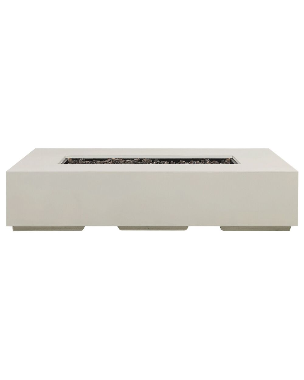 Feuerstelle beige Leichtbeton rechteckig PAVO II | Beliani.de