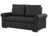 Fekete kárpitozott kanapéágy SILDA_789700