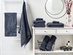 Pyyhesetti puuvilla tummansininen 9 kpl MITIARO Pyyhesetti puuvilla tummansininen 9 kpl MITIARO