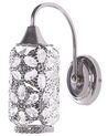 Set of 2 Wall Lamps Silver SYSOLA _837912