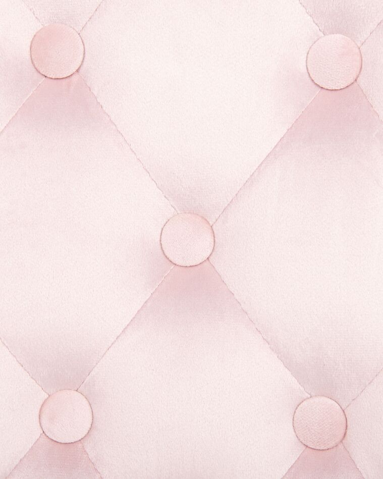 Swivel Velvet Office Chair Pink PRINCESS Beliani.cz