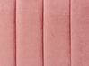 Puff 48 x 53 cm fløyel rosa MURIETTA_860656