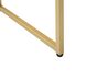 Home Office Desk / 2 Drawer Console Table White with Gold DAPHNE_811530