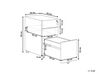 3 Drawer Metal Filing Cabinet White BOLSENA_783610