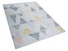 Teppich grau-gelb Dreieck-Motiv 160 x 230 cm YAYLA_798374