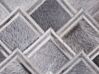 Teppich Kuhfell grau 160 x 230 cm geometrisches Muster Kurzflor AGACLI_689273