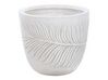 Vaso para plantas em fibra de argila branca creme 28 x 28 x 16 cm FTERO_871991