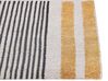 Teppich Baumwolle gelb / schwarz 200 x 300 cm Streifenmuster Kurzflor KATRA_862970