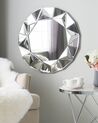 Specchio da parete in argento ø70 cm HABAY_849177