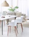Set of 2 Dining Chairs White SUMKLEY_783747