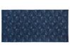 Teppich Wolle marineblau 80 x 150 cm Kurzflor SAVRAN_750378