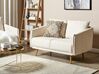 Sofa Set Polyester beige 5-Sitzer mit goldenen Beinen MAURA_892246