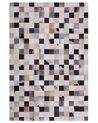 Dywan patchwork skórzany 160 x 230 cm wielokolorowy RIZE_806253
